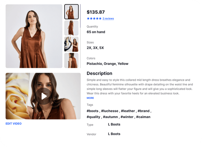 Product interface visualization