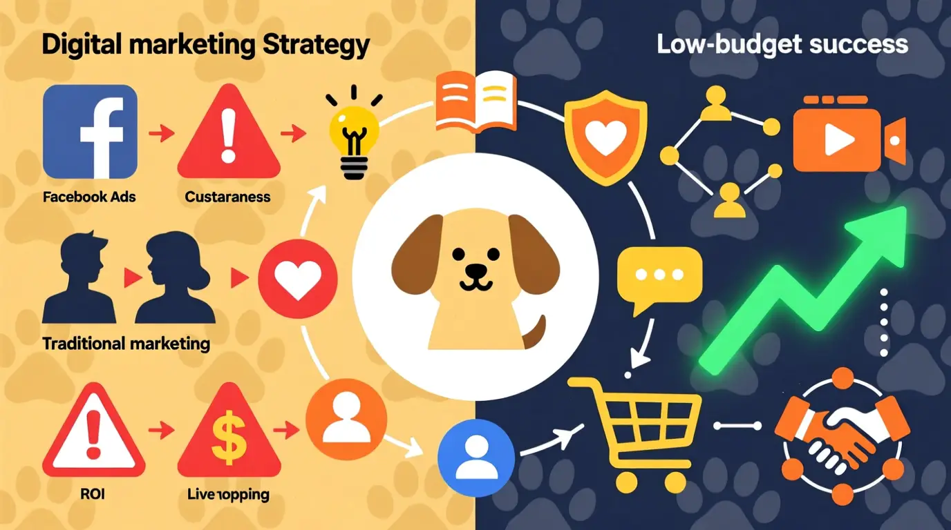 Customer acquisition strategies for limited budget pet industry ecommerce
