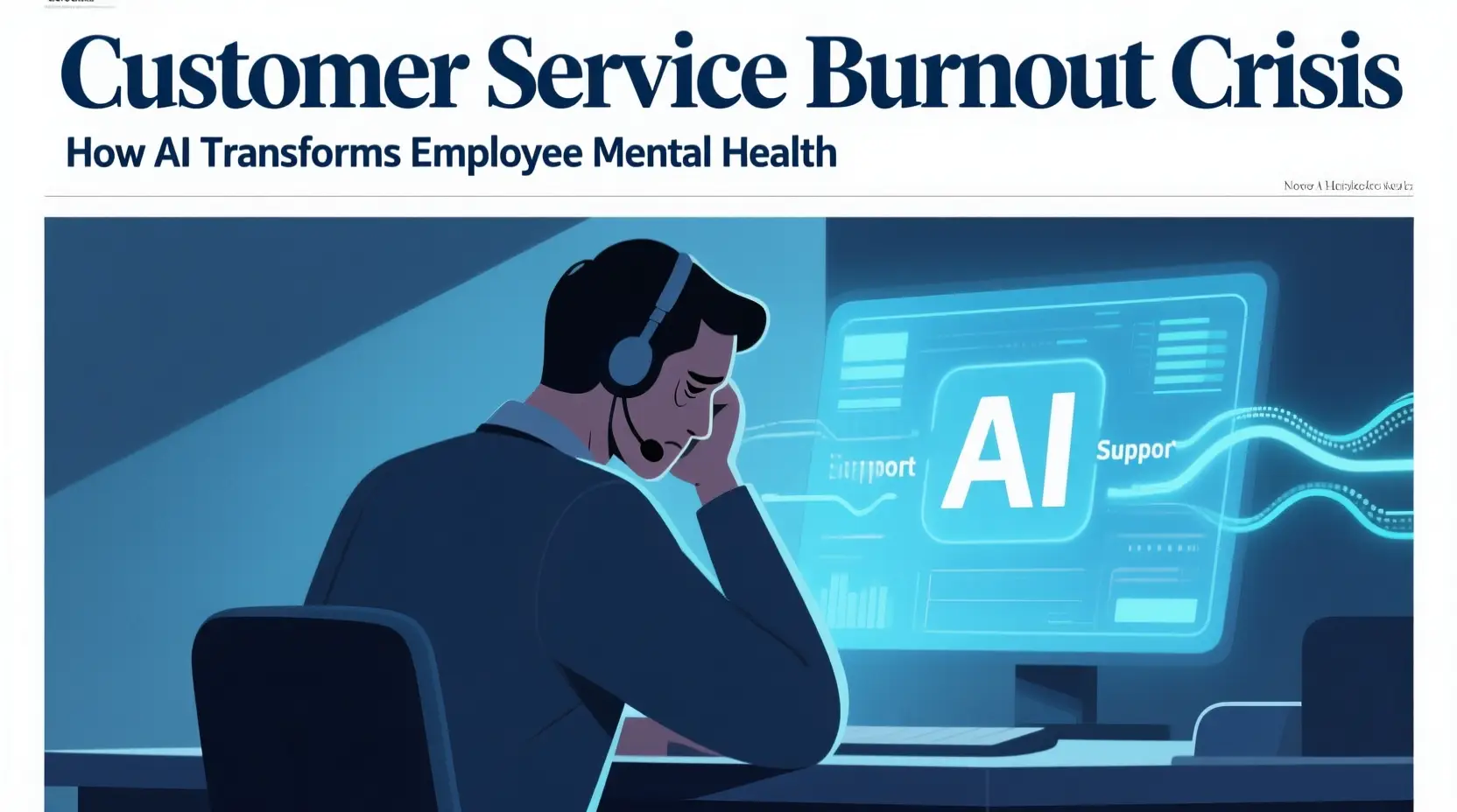 Customer service employee mental health improvement through AI automation and conversational commerce solutions