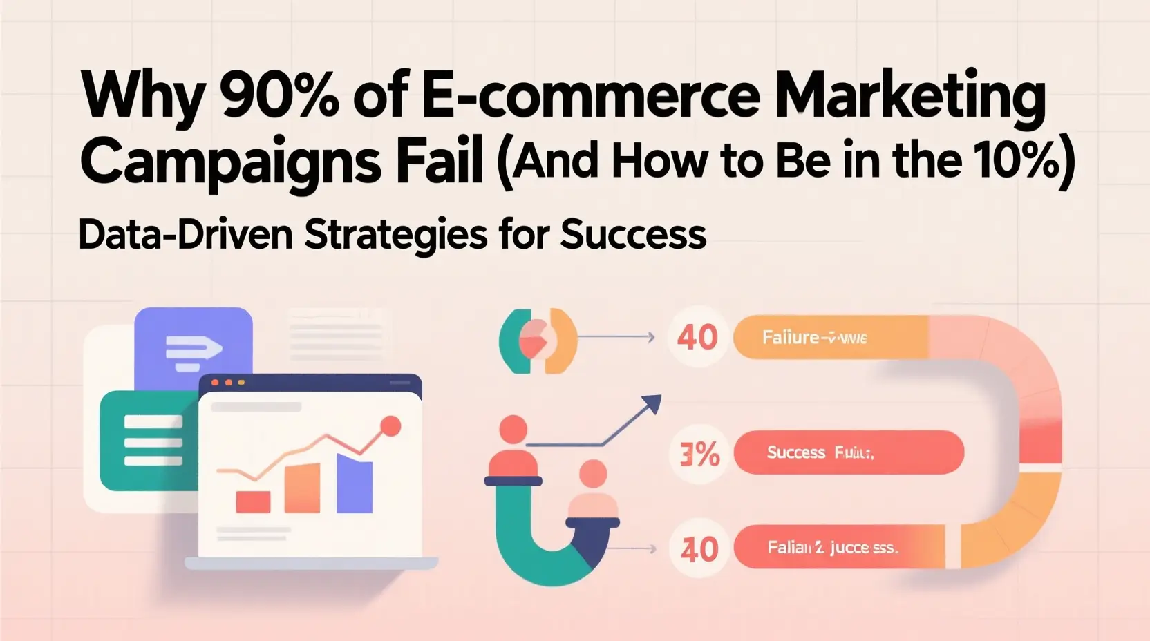 E-commerce marketing mistakes analysis focusing on customer acquisition costs and conversion optimization
